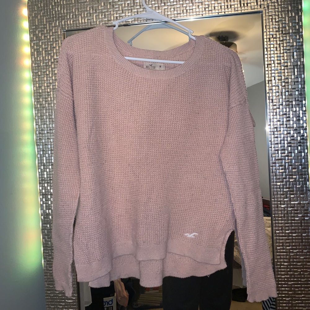 pink hollister sweater